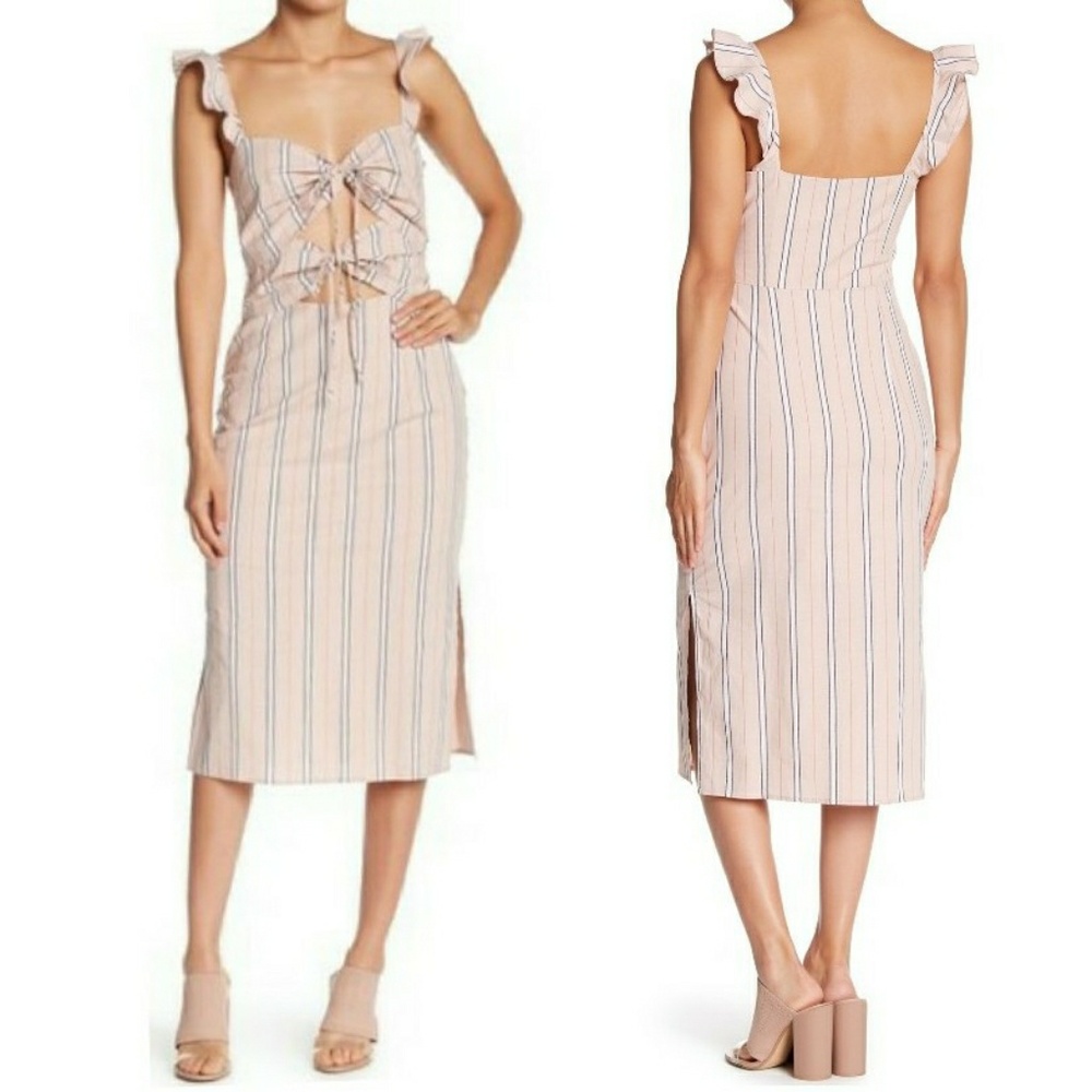 WAYF Cutout Print Midi